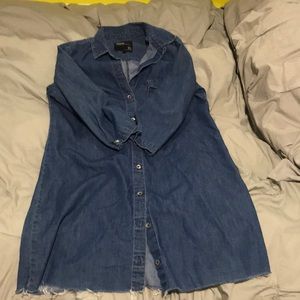 Denim Cut Off Dress